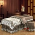 Rửa lụa vẻ đẹp bốn mảnh trải giường cotton jacquard SPA body dầu gội massage giường bìa có thể được tùy chỉnh ga phủ giường spa Trang bị tấm