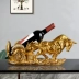 Kệ rượu đôi ngựa đỏ trang trí phòng khách sang trọng, Kệ đựng rượu phong cách Châu Âu 