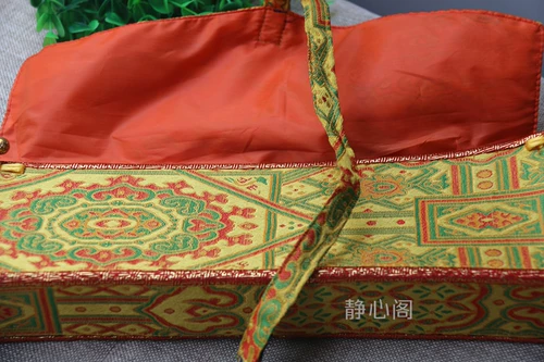 Длинный портфель, защитная коробка для хранения, с вышивкой, 34см