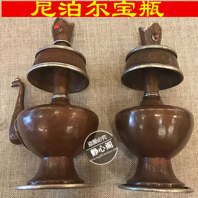 Буддийский Непал Pure Copper Pour Pour Pople Bao Pingba Benba Benba Baba Pot Clean Cettle для Ferba Pot Ben