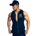 Muscledog Cơ Bắp Dog Hiệp Sĩ Đen Xu Hướng Thể Thao Cotton Vest Thể Thao Hàng Đầu Chạy Vest Phù Hợp Với Đào Tạo áo khoác the thao nam cao cấp Áo thể thao