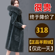 Haining chống mùa cừu cắt áo khoác nữ 2018 mới đặc biệt cung cấp giải phóng mặt bằng lông một dài dày áo khoác lông