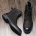 2018 giày da nam cao cổ Martin boot Anh giày da xu hướng retro mùa đông cộng với nhung nhung giày quân đội nam - Giày ống