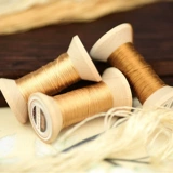 Шелковые шелковые нитки ручной работы, с вышивкой