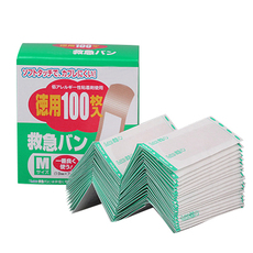 Пластырь 日本进口防水创可贴100片透明止血创口贴磨脚贴防磨脚后跟贴ok绷