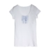 Cathy Saint Dior của phụ nữ thời trang mùa hè mới in áo thun cotton mỏng màu trắng hoang dã 4280182 - Cộng với kích thước quần áo