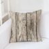 Retro mô phỏng gỗ hạt bông gối gối vải sofa đệm lõi với vỏ cây bông và gói lại