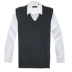 Áo len dệt kim nam cổ chữ V dày không tay áo len đan áo vest vest cỡ lớn vest nam cao cấp Dệt kim Vest