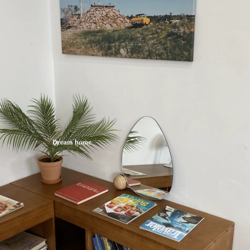 Dream Home Korean Ins Blog Blog Makeup Mircor круглое зеркало Come Photography Base Base Wind Wind Style зеркало