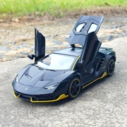 1:32 Lamborghini bat xe hợp kim mô hình xe thể thao mô phỏng xe mô hình trang trí âm thanh và ánh sáng kéo trở lại đồ chơi xe - Chế độ tĩnh