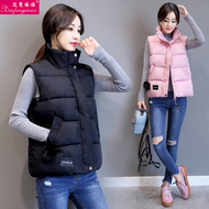 2018 mùa thu và mùa đông tóc bóng xuống bông vest phụ nữ mới của phụ nữ Hàn Quốc phiên bản của tự trồng bông vest vest áo khoác ngắn thời trang u40