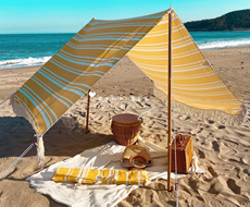 Атриум 出口韩国防晒雨抗风露营美学流苏天幕宝宝儿童海边玩沙遮阳棚工具