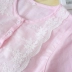 Mùa hè miễn phí áo ngực nữ cotton hai lớp sợi ren nhà ngọt ngào phiên bản Hàn Quốc với phần đệm ngực phần mỏng - Đêm đầm