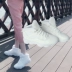 Hàn Quốc phiên bản của sự gia tăng trong giày thể thao giày thủy triều của phụ nữ thường giảm béo lưới cao để giúp thở 2018 giày trắng hoang dã hip hop giày anta nữ Giày cao gót