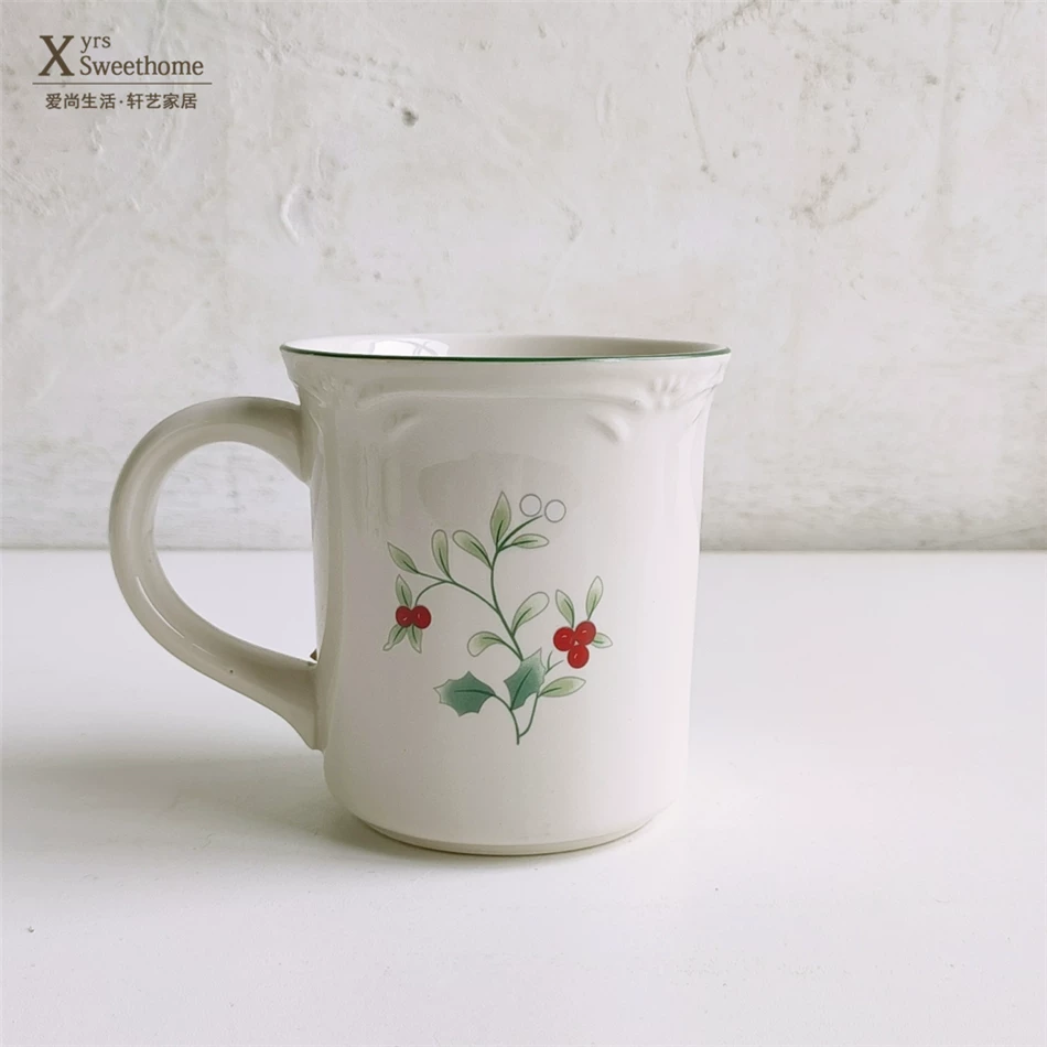Выходной набор американской красной фруктовой кухонной мебели для дома Date Cup Marker Cup Big Fruit Disk Double-ears baking