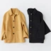 Ou Fei Li Ying 2019 mùa thu và mùa đông mới của phụ nữ áo khoác nhỏ bằng len ngắn áo khoác nữ hai mặt cashmere - Áo len lót đôi
