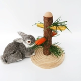 Деревянная соломенная стойка PET Rabbit Food Box голландская свиная солома с фиксированной подвеской столб бамбук морской свиньи Totori Food Basin