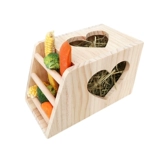Деревянная соломенная стойка PET Rabbit Food Box голландская свиная солома с фиксированной подвеской столб бамбук морской свиньи Totori Food Basin