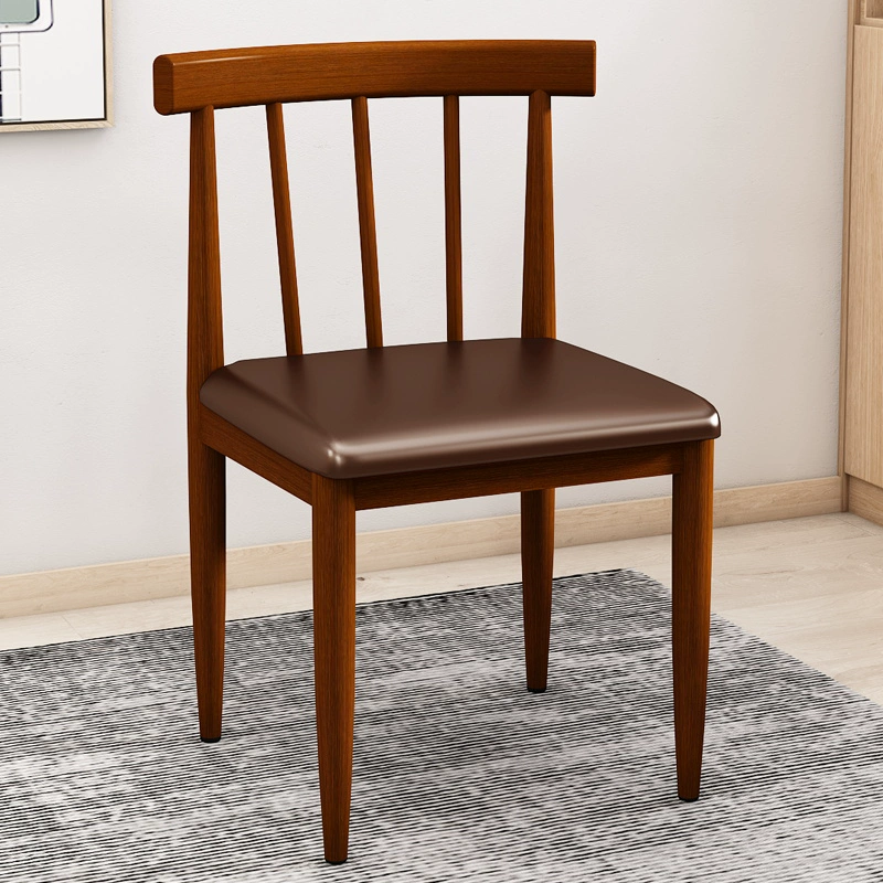 Đơn giản ghế ăn Bắc Âu tựa lưng ghế sắt nhà bàn ghế mạt chược ghế bàn trà ghế nhà hàng khách sạn bàn ăn ghế 