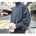 Ông Fang inch mùa xuân chàng trai mới Hàn Quốc phiên bản của áo len lỏng bat tay áo quá khổ knit dày áo len nam Áo len cổ tròn