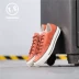 CONVERSE New Converse 1970s Yellow Orange Flip Fur Low Men and Women Giày vải 162374C jordan xám trắng Plimsolls