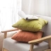 Cotton dày và vải lanh thắt lưng gối văn phòng ghế sofa gối tựa lưng giường xe vải eo đệm dài vuông