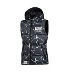 Lining Li Ning loạt cuộc sống xuống vest ấm trùm đầu thư dây kéo nữ xuống vest AMRM002 - Áo thể thao áo thun thể thao có cổ Áo thể thao