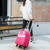 Túi du lịch nhẹ phổ quát bánh xe đẩy túi chống nước túi du lịch nam và nữ túi du lịch lên máy bay đeo vai ba lô