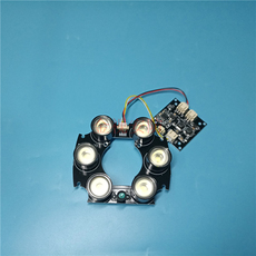 Инфракрасная камера 90阵列6灯监控摄像机白光灯板夜视辅助补光灯板六灯大功率探照灯