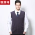 Chính hãng Hengyuanxiang mùa thu và mùa đông trung niên và người cao tuổi dệt kim áo len vest vest nam cashmere cardigan không tay quần áo nam - Cardigan Cardigan