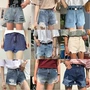 Cửa hàng vật lý gian hàng cung cấp bán buôn mùa hè Hàn Quốc phụ nữ quần short denim phụ nữ quần jean sinh viên quần short quần jean ống rộng nữ