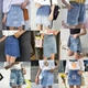 Nhà máy bán hàng trực tiếp quầy hàng bán buôn mùa hè của phụ nữ jeans Hàn Quốc thời trang nữ denim quần short quần chân rộng Quần jean