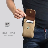 Túi điện thoại di động nam túi 5,5 inch dọc vải đa chức năng túi Hàn Quốc phiên bản mặc vành đai thường nhỏ treo túi đeo hông đựng điện thoại chạy bộ