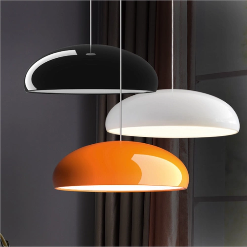 Дизайнерская оранжевая современная и минималистичная люстра для гостиной, расширенный светильник, Италия, изысканный стиль