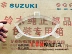 đồng hồ xe sirius điện tử Chính hãng Qingqi Suzuki xe tay ga Ruicai QS125T-4-4B-4C dụng cụ đo dặm vỏ trên/kính đồng hồ sirius chính hãng đồng hồ xe sirius 50cc Đồng hồ xe máy
