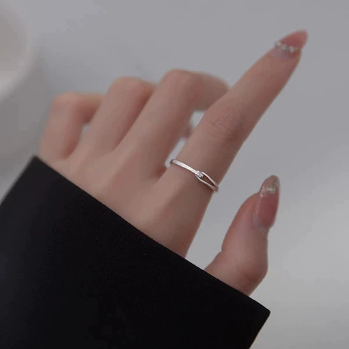 Модное небольшое дизайнерское кольцо, серебро 925 пробы, коллекция 2022