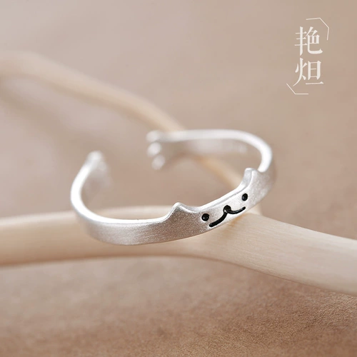Милое кольцо для влюбленных, серебро 925 пробы, простой и элегантный дизайн