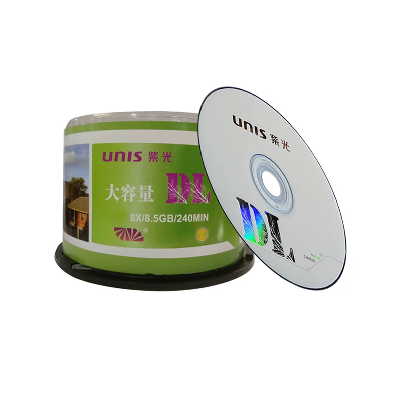 Диск Unis/Tsinghua Unisplendour 8.5G, записывающий диск D9, DVD+DL8G, диск 10, диски большой емкости (пустые)
