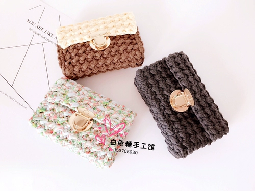 Элегантная сумка ручной работы, барсетка, крючок для вязания, набор материалов, DIY
