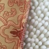 Trung Quốc sofa gỗ rắn thổ cẩm đỏ gối đỏ cổ điển Trung Quốc phong cách satin eo hỗ trợ mùa thu và mùa đông đầu giường đệm