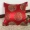 Trung Quốc sofa gỗ rắn thổ cẩm đỏ gối đỏ cổ điển Trung Quốc phong cách satin eo hỗ trợ mùa thu và mùa đông đầu giường đệm