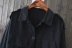 J60 dụng cụ vạt áo nhiều túi gió Phiên bản Hàn Quốc của chất liệu cotton rắn màu lỏng lẻo dài tay áo khoác cardigan nhỏ