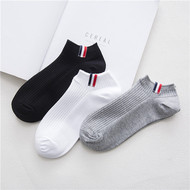 Vớ nam cotton mùa hè phần mỏng bông thấp- cắt tay áo màu sắc rắn bốn mùa ống ngắn bông màu rắn thể thao nam thuyền vớ tất cổ ngắn