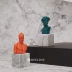 Điêu khắc mini Hy Lạp 19 Màu cam san hô Trang trí nhựa màu Xiaowei Apollo Statuette Đạo cụ - Trang trí nội thất trang trí nội thất Trang trí nội thất