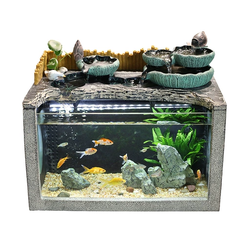 Креативный аквариум, фонтан, настольное украшение для гостиной для офиса, на удачу, подарок на день рождения