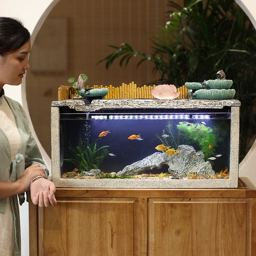 Креативный аквариум, фонтан, настольное украшение для гостиной для офиса, на удачу, подарок на день рождения