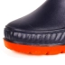 Giày đi mưa mùa đông nam cộng với giày mưa bông chống trượt nước ấm giày cộng với giày cashmere dày giả da mẫu giày lao động màu đen Rainshoes