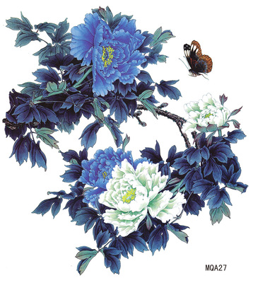 Hoa mẫu đơn màu xanh - Hãy chiêm ngưỡng sự độc đáo và tươi tắn của hình xăm hoa mẫu đơn màu xanh. Với sắc xanh lá cây tươi mát, hình xăm này sẽ đem lại cho bạn cảm giác mạnh mẽ và rạng rỡ trên da.