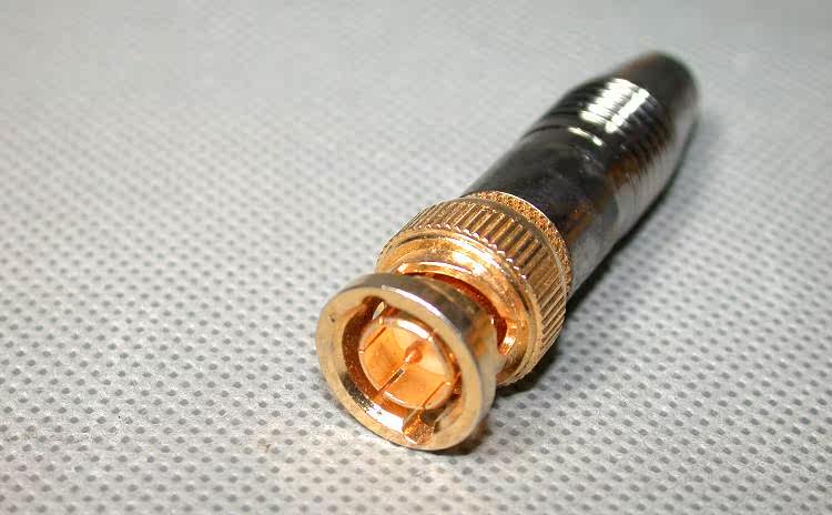 03 进口镀金 镀铑bnc插头