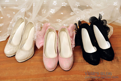 taobao agent [Youmi BJD] 1/3 points of the big female SD16 female 13 female DD lady's temperament lace edge flower high heel flat foot